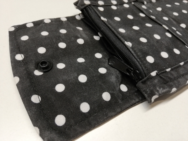 Latex Portemonnaie / Latex Geldbörse  ( klein - schwarz ) UNIKAT
